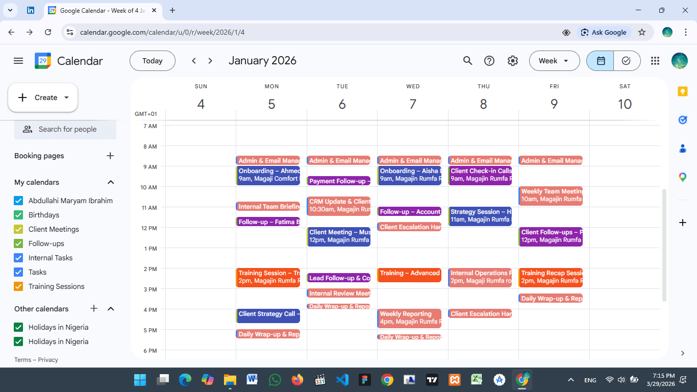 Client Tracking Dashboard